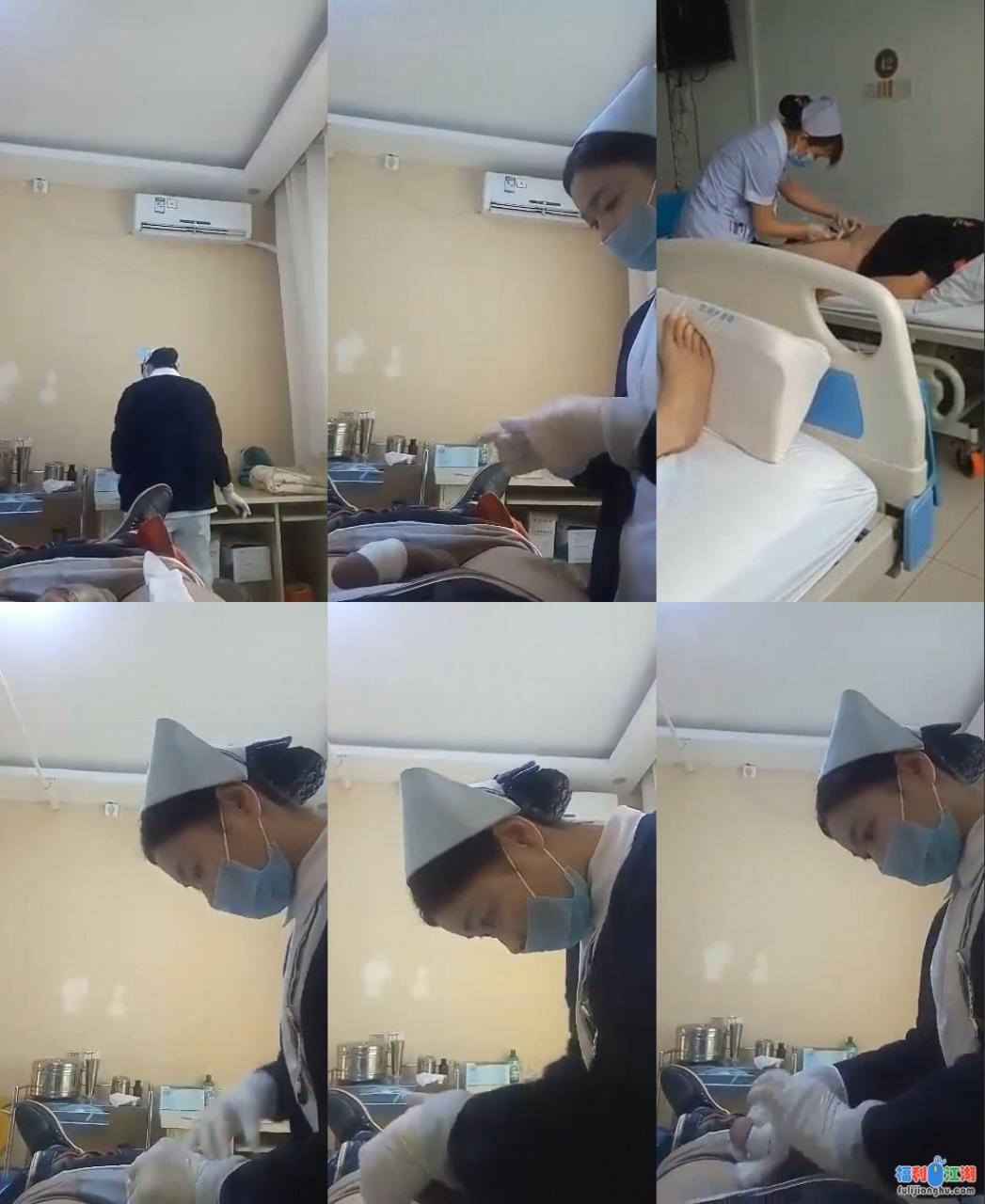 男科医院小护士给鸡巴包扎居然硬了【0.17G】