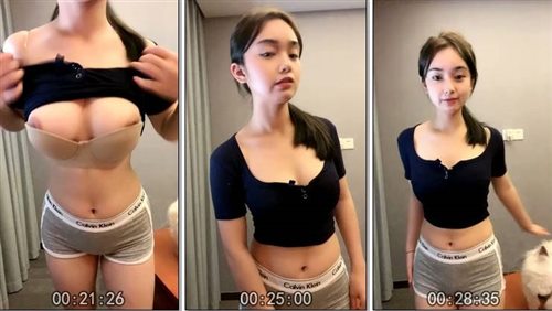 62054-高颜值眼镜妹扭腰摆臀脱掉衣服 极品美乳又大又挺 蜜桃美臀