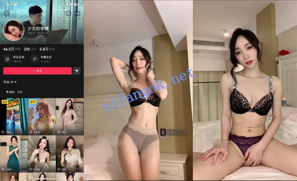 【抖音】少女的李姨 骚魅少妇情趣内衣福利定制3V 骚润【3V】【851M】