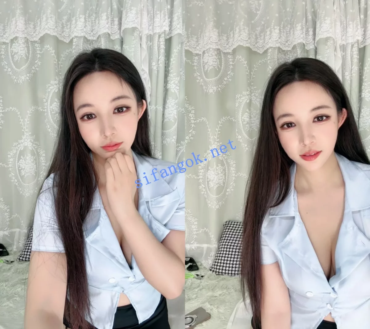 ██气质白领下海！【白诗湿】大奶开档黑丝自慰淫水很多