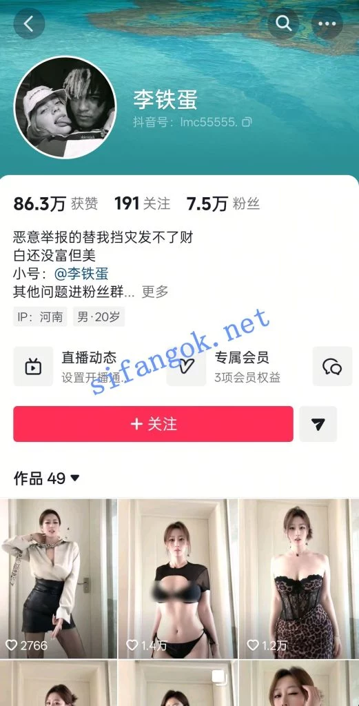 抖音超巨乳 李铁蛋 私拍裸舞大奶摇乳 反差抖音风福利二【18V】【229M】